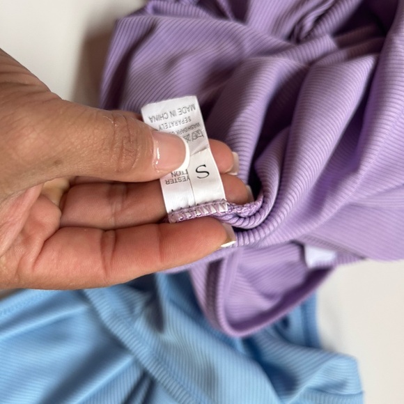 Purple and Blue Bodysuits with Scoop Neckline
Size small 2 for one (I) - Picture 6 of 6